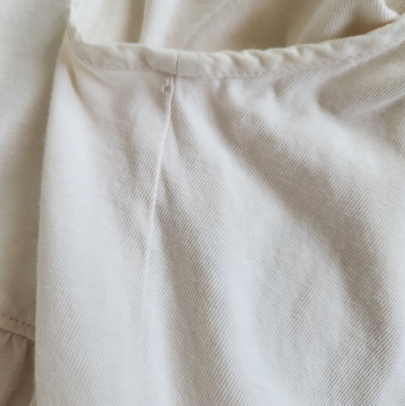 Everlane The Weekend Tiered Dress ivory canvas - Picture 8 of 9